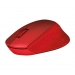 Logitech M330 Silent Plus Mouse Red Wireless - Batterie 24 mois - Logitech