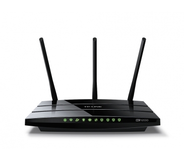 Routeurs - Modems TP-Link AC1200 Wireless VDSL/ADSL Modem Router Broadcom.5GHz + 300Mbps at 2.4GHz 1GE WAN/LAN+3FE LAN 1 USB 2.0 3 fixed antennasAnnex A - TP-Link
