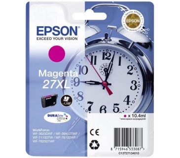 Cartouche d encre Epson 27XL cartouche d encre Magenta haute capacité 10.4ml 1.100 pages blister sans alarme - DURABrite ultra encre - Epson
