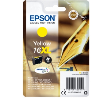 Cartouche d encre Epson 16XL cartouche dencre jaune haute capacité 6.5ml 450 pages blister sans alarme - Epson