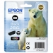 Epson 26XL cartouche dencre photo noir haute capacité 8.7ml 400 photos blister sans alarme - Epson
