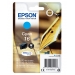 Epson 16 cartouche dencre cyan capacité standard 3.1ml 165 pages blister sans alarme - Epson