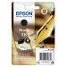 Epson 16 cartouche dencre noir capacité standard 5.4ml 175 pages blister sans alarme - Epson