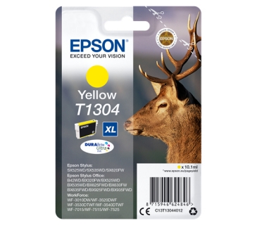 Cartouche d encre Epson T1304 cartouche d encre jaune très haute capacité 10.1ml blister sans alarme - DURABrite Ultra Ink - Epson