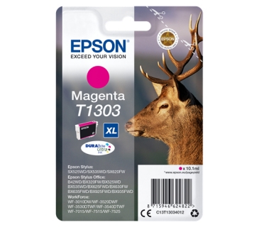 Cartouche d encre Epson T1303 cartouche d encre Magenta très haute capacité 10.1ml blister sans alarme - DURABrite Ultra Ink - Epson