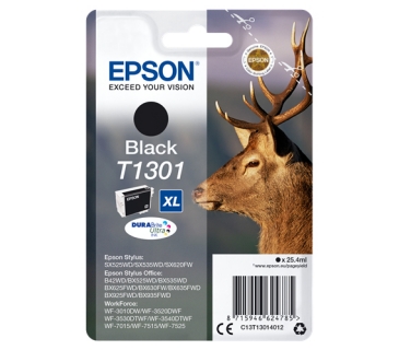Cartouche d encre Epson T1301 cartouche d encre noir très haute capacité 25.4ml blister sans alarme - DURABrite Ultra Ink - Epson