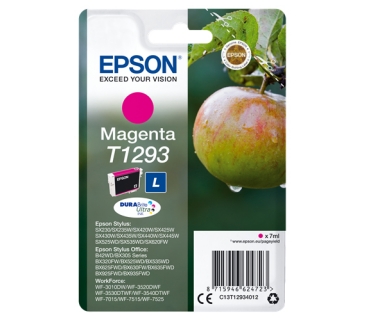 Cartouche d encre Epson T1293 cartouche d encre Magenta haute capacité 7ml blister sans alarme - Epson