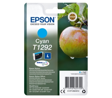 Cartouche d encre Epson T1292 cartouche d encre cyan haute capacité 7ml blister sans alarme - Epson