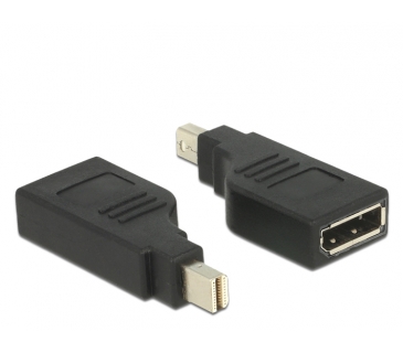 Adaptateur Ecran Delock Displayport Adaptermini DP - DP St/Bu 4K 90o sw - Delock