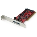 2 Port PCI SuperSpeed USB 3.0 Adapter Card with SATA Power - Startech
