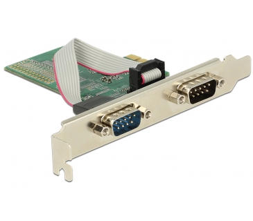 Controlleur Delock PCI Expr Card2x D-Sub9 - Delock
