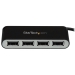 4 Port USB Hub with Built-in Cable - 4 Port Portable USB 2.0 Hub - Compact Mini USB Hub - Bus-Powered - Small-Footprint Design for Travel or Desktop - Startech