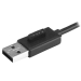 4 Port USB Hub with Built-in Cable - 4 Port Portable USB 2.0 Hub - Compact Mini USB Hub - Bus-Powered - Small-Footprint Design for Travel or Desktop - Startech