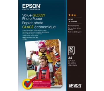 Papier Epson Value Glossy Photo Paper A4 20 sheet - Epson