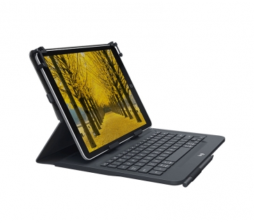 Clavier Logitech Universal Folio with integrated keyboard for 9-10 inch tablets - UK - INTNL - Logitech