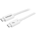 0.5m Thunderbolt 3 Cable - 40Gbps - White - Thunderbolt USB-C and DisplayPort Compatible - Startech