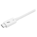 0.5m Thunderbolt 3 Cable - 40Gbps - White - Thunderbolt USB-C and DisplayPort Compatible - Startech