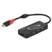 USB-HUBUSB3.1 TypC - 3x TypA +2x Slot SD Black - Delock