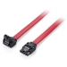 Flachkabel SATA 6Gbps 0.50m m. Metallclip gewinkelt - Equip