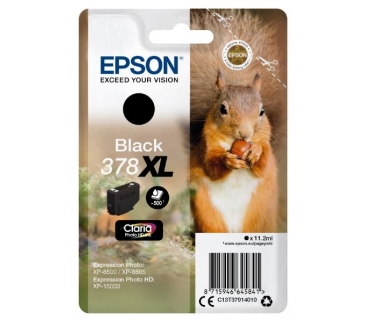 Cartouche d encre Epson Singlepack Black 378XL Squirrel Clara Photo HD Ink - Epson