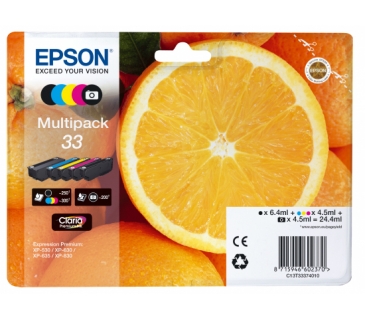 Cartouche d encre Epson Ink/33 Oranges CMYKPk - Epson