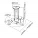 Newstar Beamer mount C80 Ceiling,15kg,4 moves,S - Newstar