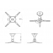 NEWSTAR BEAMER-C50 CEILINGMOUNT 18.5cm - Newstar