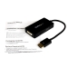 Startech DisplayPort to VGA / DVI / HDMI Adapter A 3-in-1 DP to VGA / DP to DVI / DP to HDMI Converter A DisplayPort to VGA / DisplayPort to DVI / DisplayPort to HDMI A 1920x1200 A Black - Startech