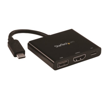 Adaptateur Ecran Startech USB-C to 4K HDMI Multifunction Adapter with Power Delivery and USB-A Port - USB Type-C to HDMI - USB C Laptop Travel Adapter - USB Type C Adapter with PD - Startech