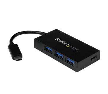 HUB Adapter USB / A / C Multi 4 Port USB 3.0 Hub - USB-C to 1x USB-C and 3x USB-A - Portable USB-C Hub - USB Type-C Hub - Startech