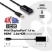 Club3D Mini DisplayPort 1.4 to HDMI 2.0a HDR Active Adapter - Club3D