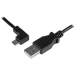 0.5 m Micro-USB Charge-and-Sync Cable M/M - Left-Angle Micro-USB - 24 AWG - Startech