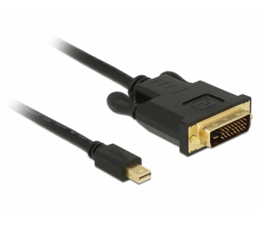 Câble Ecran DELOCK Cable mini DP 1.1 - DVI (24+1) St/St 2.0m Black - Delock