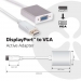 Club3D Adapter DisplayPort VGA aktiv St/Bu bulk - Club3D
