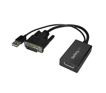 Adaptateur Ecran Startech DVI to DisplayPort Adapter - USB Power - DVI-D to DP Converter - Use this DVI to DisplayPort converter to connect your DVI computer to a DisplayPort monitor or projector - Startech