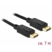 DELOCK Cable DP 1.2 - DP St/St 7.0m Black 4K 60Hz - Delock