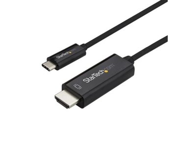 Câble USB USB C to HDMI Cable - 1m - Black - 4K at 60Hz - Thunderbolt 3 Compatible - USB C Cable - Computer Monitor Cable - Startech