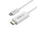 USB C to HDMI Cable - 1m - White - 4K at 60Hz - Computer Monitor Cable - USB C Cable - USB Type C to HDMI Cable - Startech