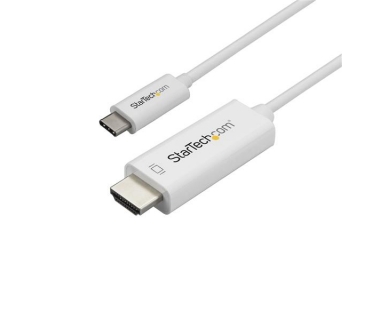 Câble USB USB C to HDMI Cable - 1m - White - 4K at 60Hz - Computer Monitor Cable - USB C Cable - USB Type C to HDMI Cable - Startech