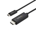 USB C to HDMI Cable - 2m - Black - 4K at 60Hz - Thunderbolt 3 Compatible - USB C Cable - Computer Monitor Cable - Startech