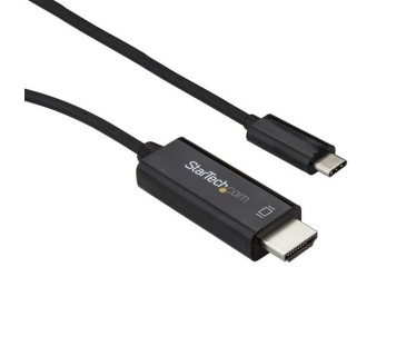 Câble USB USB C to HDMI Cable - 3m - Black - 4K at 60Hz - Thunderbolt 3 Compatible - USB C Cable - Computer Monitor Cable - Startech