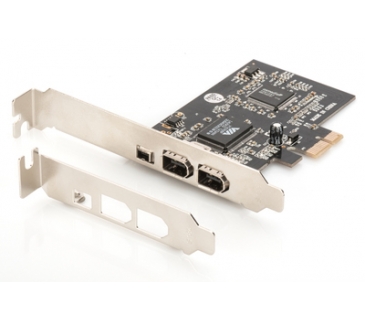 Controlleur Digitus PCI Expr Card 2x Firewire400 ext, +1x FW400 int