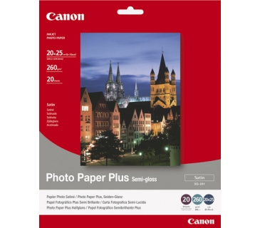 Cartouche d encre Canon PAPER PHOTO SG201 8X10IN 20SH SEMI-GLOSSY SG-201 BJ MEDIA - Canon