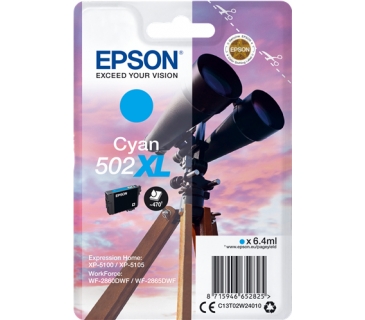 Cartouche d encre Epson Ink/502XL Binocular 6.4ml CY - Epson