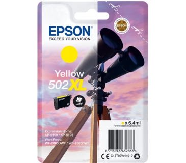 Cartouche d encre Epson Ink/502XL Binocular 6.4ml YL - Epson