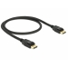DELOCK Cable DP 1.2 - DP St/St 0.5m Black 4K 60Hz