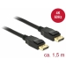 DELOCK Cable DP 1.2 - DP St/St 1.5m Black 4K 60Hz