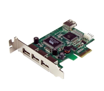 HUB Adapter USB / A / C Multi 4 PORT PCI EXPRESS LOW PROFILE HIGH SPEED USB ADAPTER CARD UK - Startech