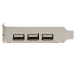 4 PORT PCI EXPRESS LOW PROFILE HIGH SPEED USB ADAPTER CARD UK - Startech