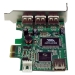 4 PORT PCI EXPRESS LOW PROFILE HIGH SPEED USB ADAPTER CARD UK - Startech